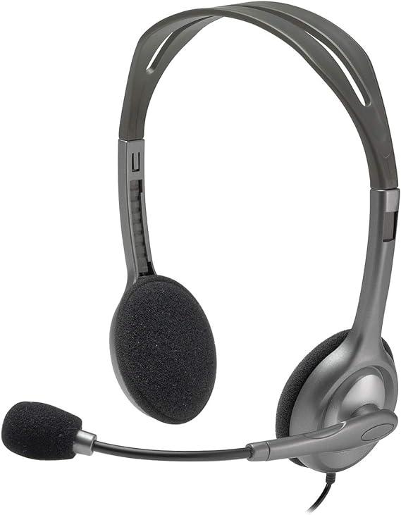 Logitech Stereo Headset H110, Standard Packaging, Silver - eBuy UAE